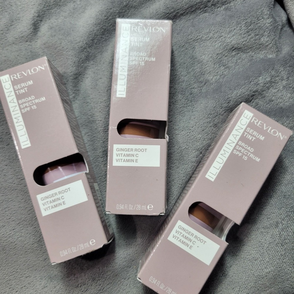 Revlon Illuminance Serum Tint Amber SPF 15 Broad Spectrum 0.94 Oz With Ginger Ro